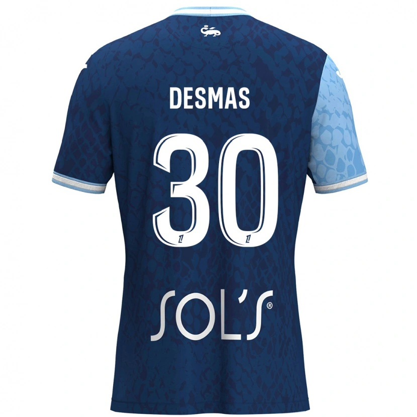 Danxen Herren Arthur Desmas #30 Himmelblau Dunkelblau Heimtrikot Trikot 2024/25 T-Shirt Schweiz