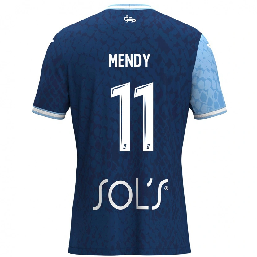 Danxen Herren Mélinda Mendy #11 Himmelblau Dunkelblau Heimtrikot Trikot 2024/25 T-Shirt Schweiz