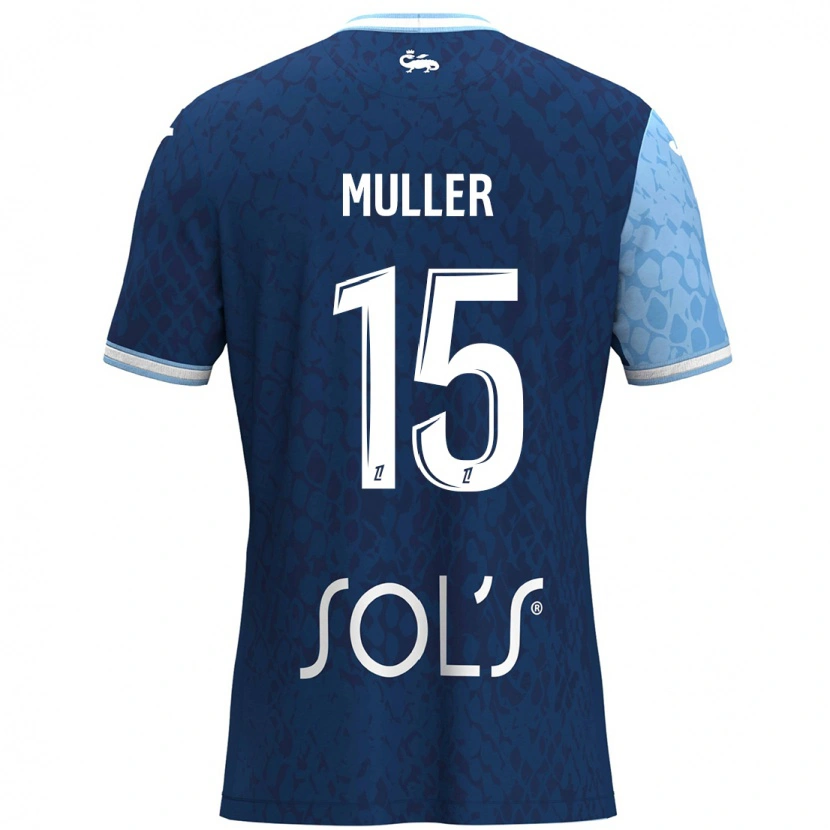 Danxen Herren Laura Muller #15 Himmelblau Dunkelblau Heimtrikot Trikot 2024/25 T-Shirt Schweiz