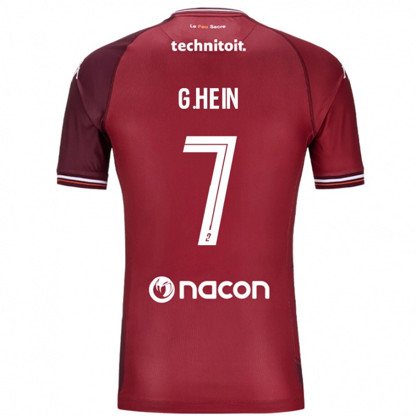 Danxen Herren Gauthier Hein #7 Rot Granata Heimtrikot Trikot 2024/25 T-Shirt Schweiz