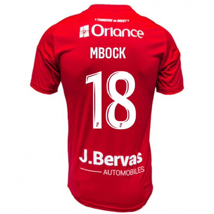 Danxen Herren Hianga'a Mbock #18 Rot Weiß Heimtrikot Trikot 2024/25 T-Shirt Schweiz