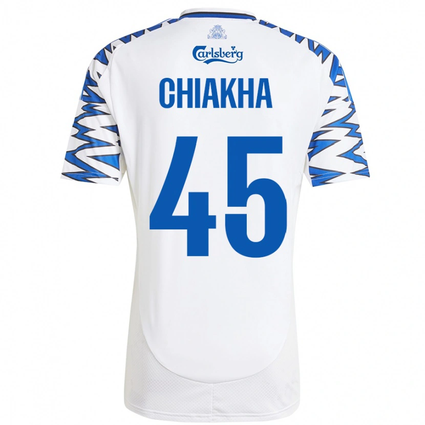 Danxen Herren Amin Chiakha #45 Weiß Himmelblau Heimtrikot Trikot 2024/25 T-Shirt Schweiz