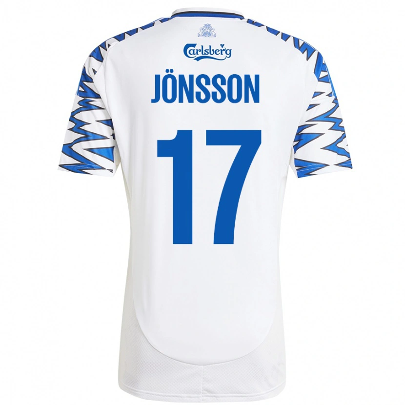 Danxen Herren Neo Jönsson #17 Weiß Himmelblau Heimtrikot Trikot 2024/25 T-Shirt Schweiz