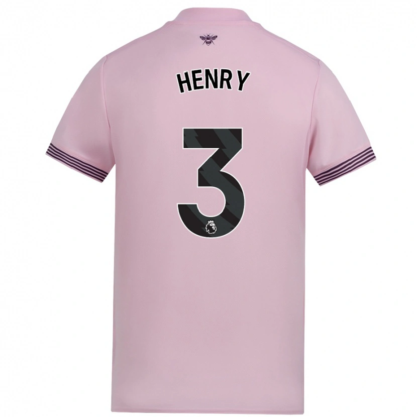 Danxen Herren Rico Henry #3 Rosa Auswärtstrikot Trikot 2024/25 T-Shirt Schweiz