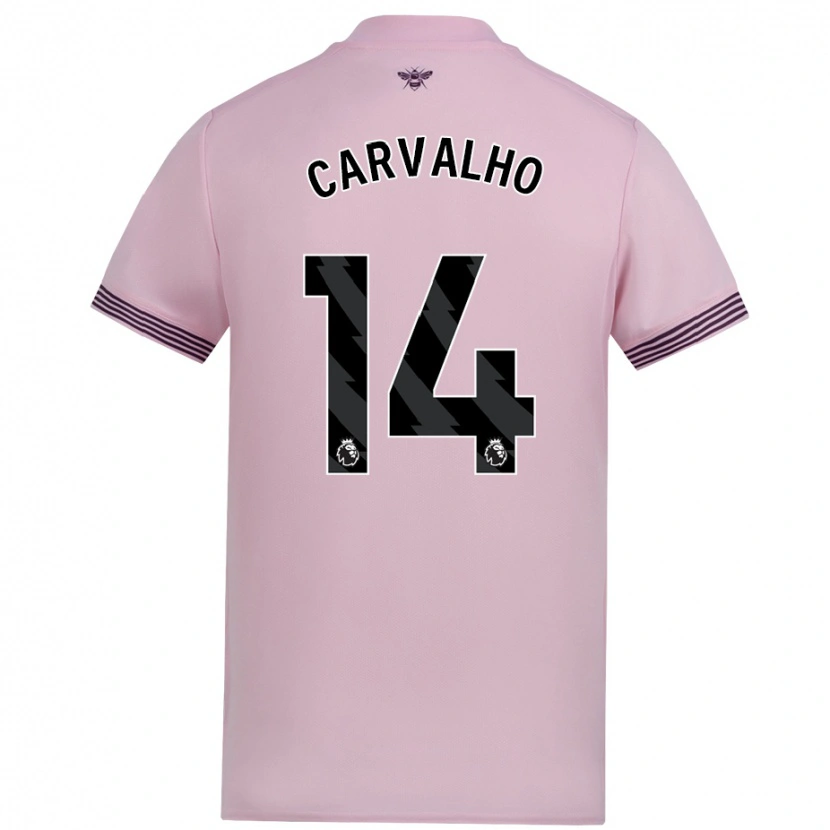 Danxen Herren Fábio Carvalho #14 Rosa Auswärtstrikot Trikot 2024/25 T-Shirt Schweiz