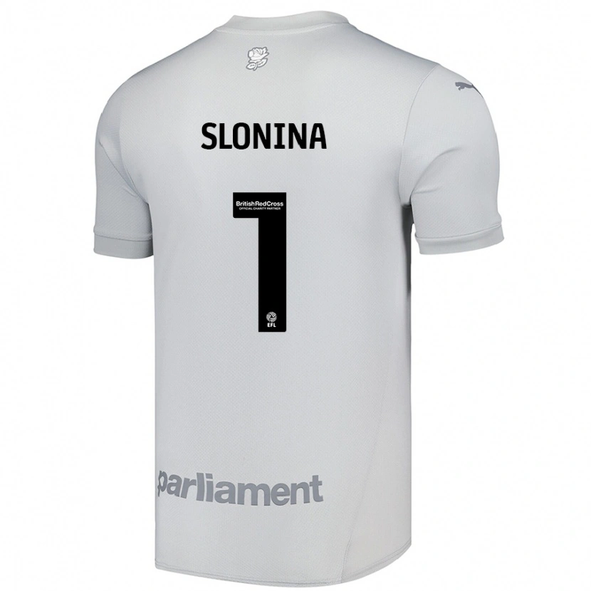 Danxen Herren Gabriel Slonina #1 Silbergrau Auswärtstrikot Trikot 2024/25 T-Shirt Schweiz