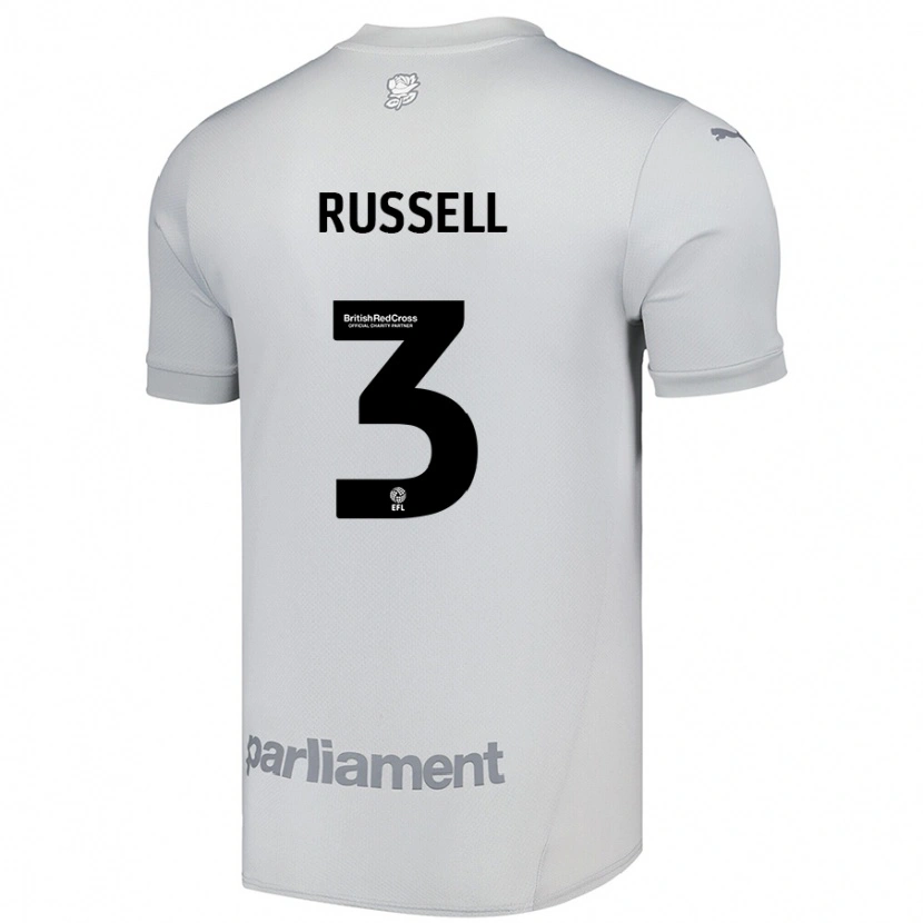 Danxen Herren Jon Russell #3 Silbergrau Auswärtstrikot Trikot 2024/25 T-Shirt Schweiz