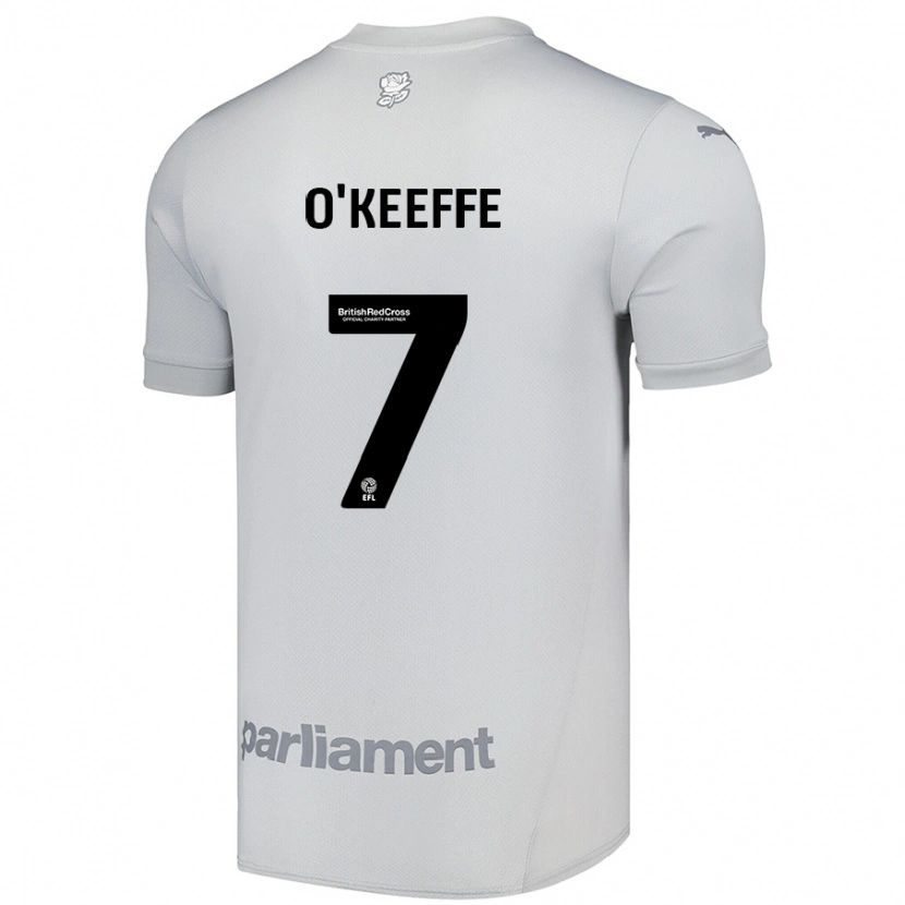 Danxen Herren Corey O'keeffe #7 Silbergrau Auswärtstrikot Trikot 2024/25 T-Shirt Schweiz