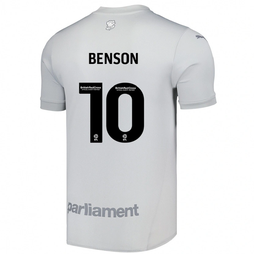 Danxen Herren Josh Benson #10 Silbergrau Auswärtstrikot Trikot 2024/25 T-Shirt Schweiz