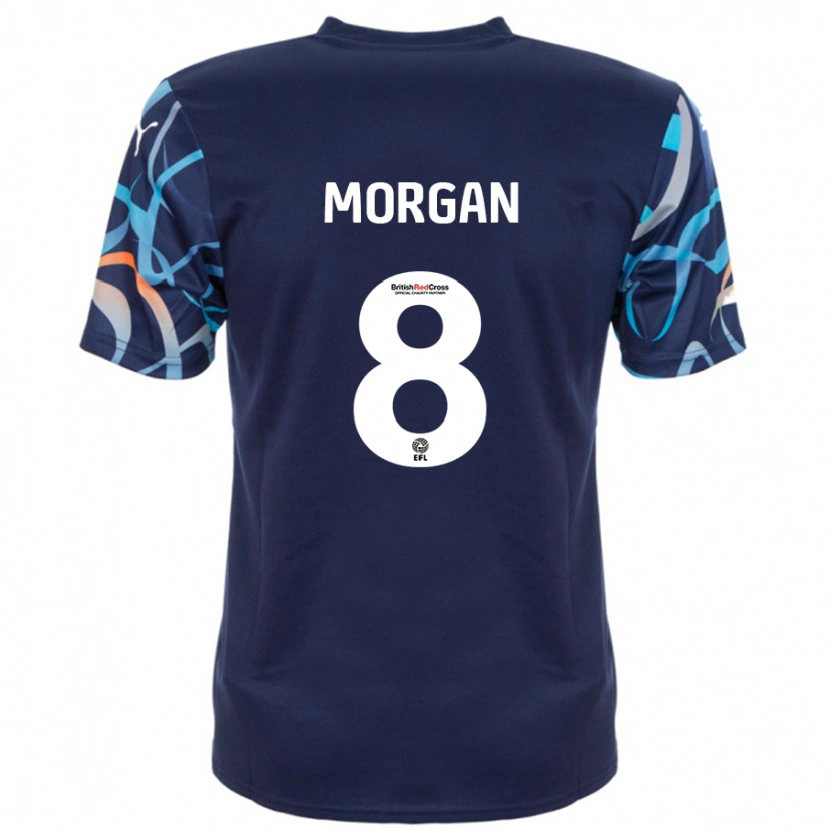 Danxen Herren Albie Morgan #8 Marineblau Auswärtstrikot Trikot 2024/25 T-Shirt Schweiz