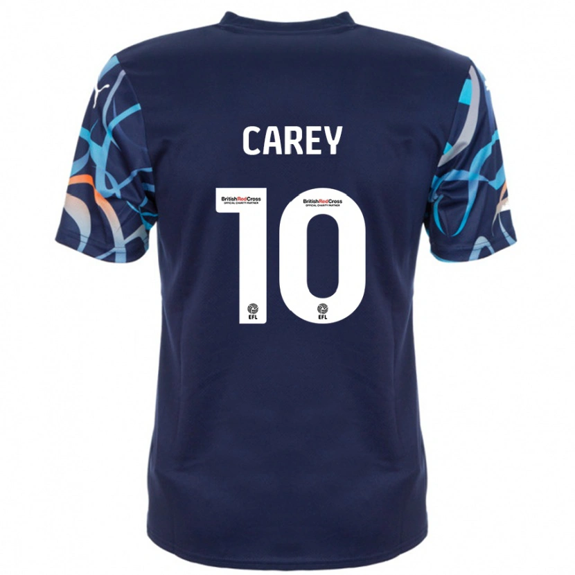 Danxen Herren Sonny Carey #10 Marineblau Auswärtstrikot Trikot 2024/25 T-Shirt Schweiz