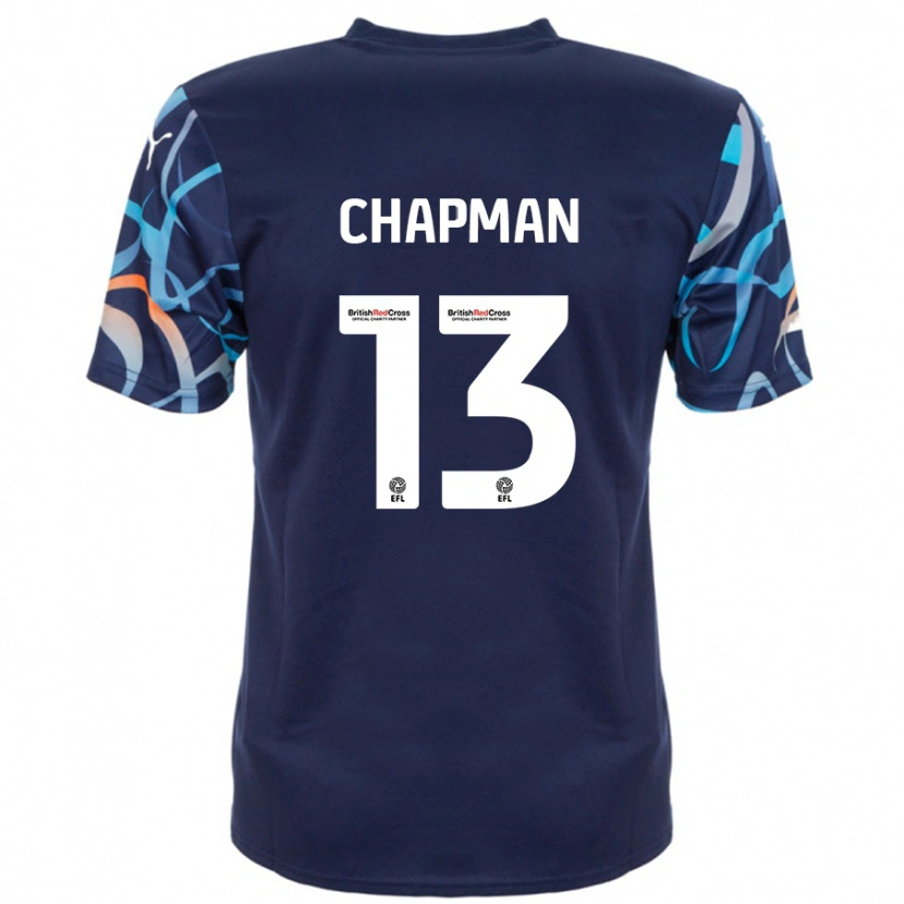 Danxen Herren Mackenzie Chapman #13 Marineblau Auswärtstrikot Trikot 2024/25 T-Shirt Schweiz