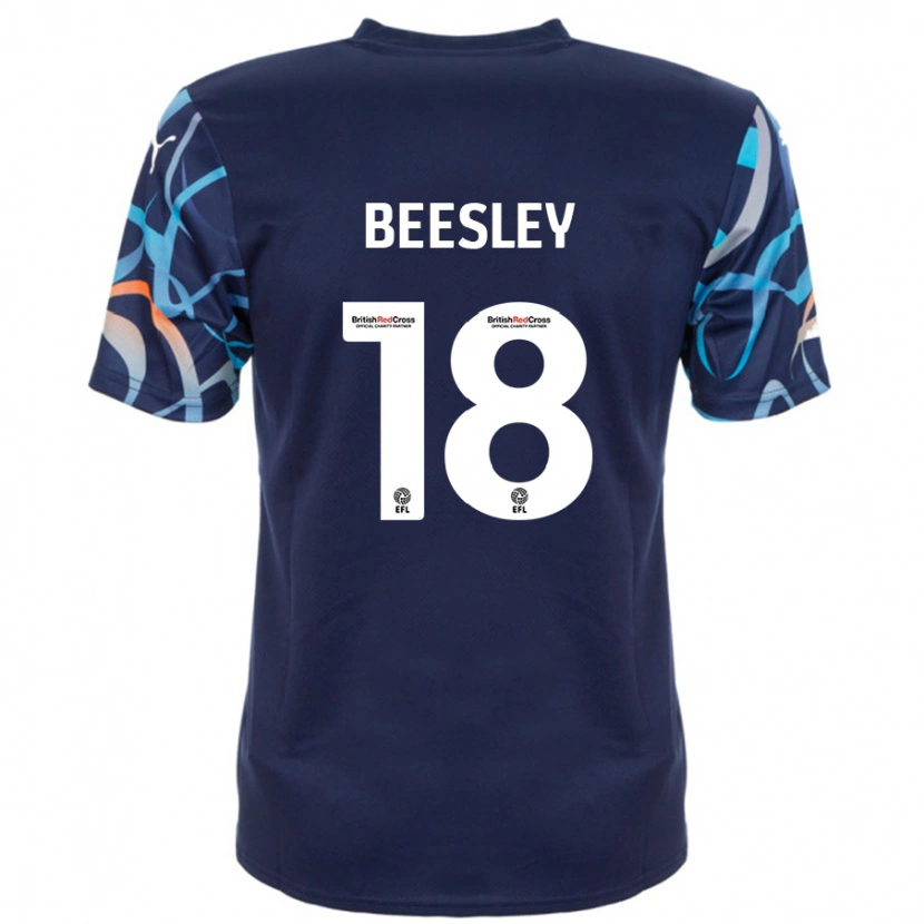 Danxen Herren Jake Beesley #18 Marineblau Auswärtstrikot Trikot 2024/25 T-Shirt Schweiz