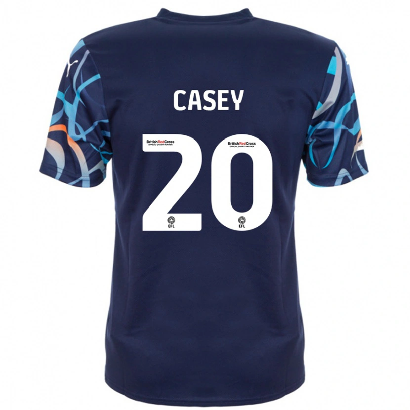 Danxen Herren Oliver Casey #20 Marineblau Auswärtstrikot Trikot 2024/25 T-Shirt Schweiz