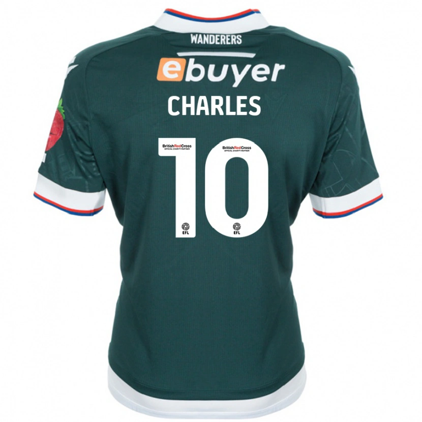 Danxen Herren Dion Charles #10 Dunkelgrün Auswärtstrikot Trikot 2024/25 T-Shirt Schweiz