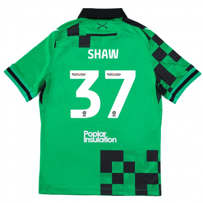 Danxen Herren Kofi Shaw #37 Grün Schwarz Auswärtstrikot Trikot 2024/25 T-Shirt Schweiz