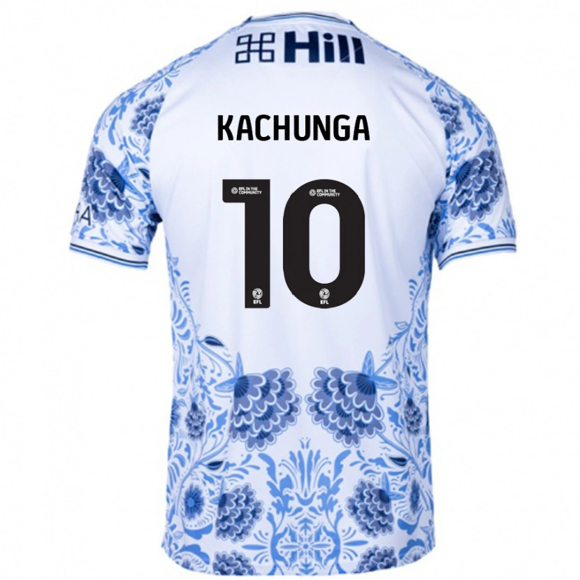 Danxen Herren Elias Kachunga #10 Weiß Blau Auswärtstrikot Trikot 2024/25 T-Shirt Schweiz