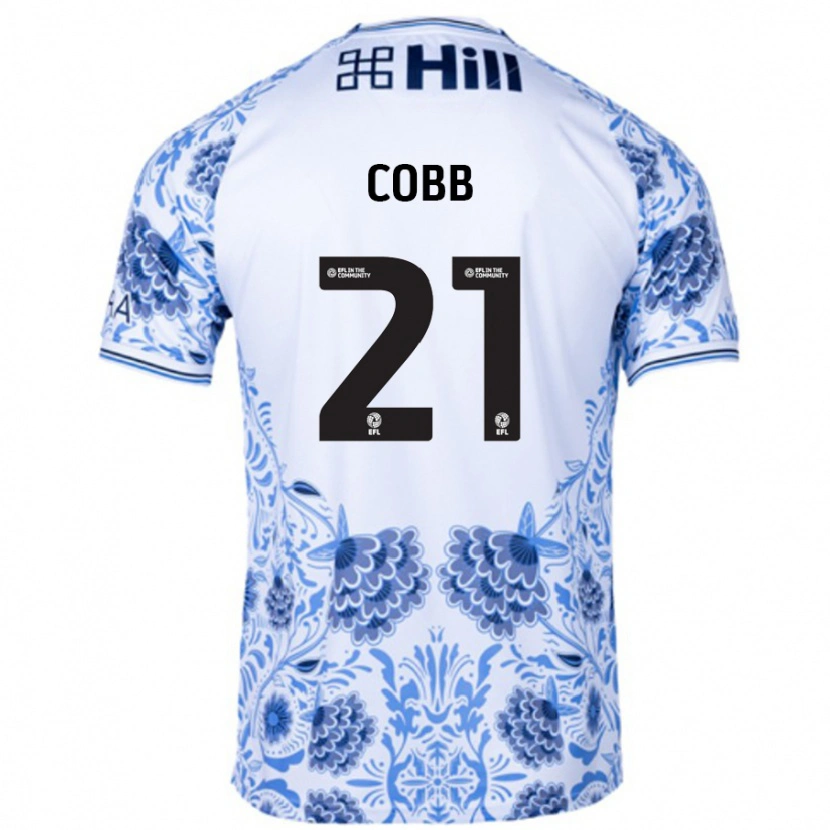 Danxen Herren Serena Cobb #21 Weiß Blau Auswärtstrikot Trikot 2024/25 T-Shirt Schweiz