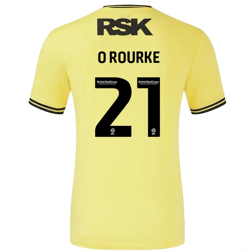 Danxen Herren Sophie O'rourke #21 Gelb Schwarz Auswärtstrikot Trikot 2024/25 T-Shirt Schweiz