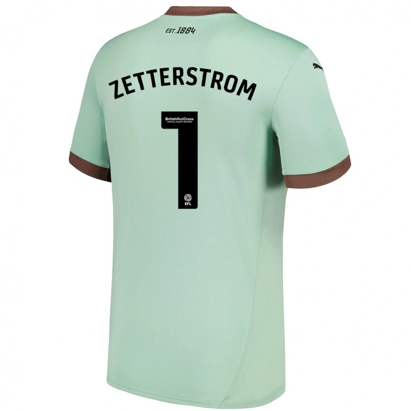 Danxen Herren Jacob Widell Zetterström #1 Blassgrün Auswärtstrikot Trikot 2024/25 T-Shirt Schweiz