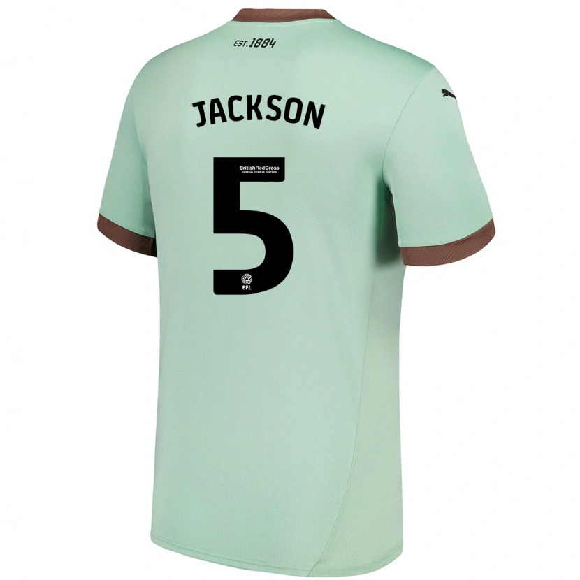 Danxen Herren Sarah Jackson #5 Blassgrün Auswärtstrikot Trikot 2024/25 T-Shirt Schweiz