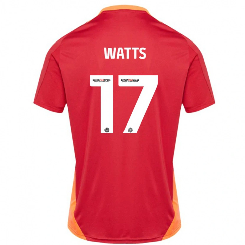 Danxen Herren Caleb Watts #17 Blau Cremeweiß Auswärtstrikot Trikot 2024/25 T-Shirt Schweiz