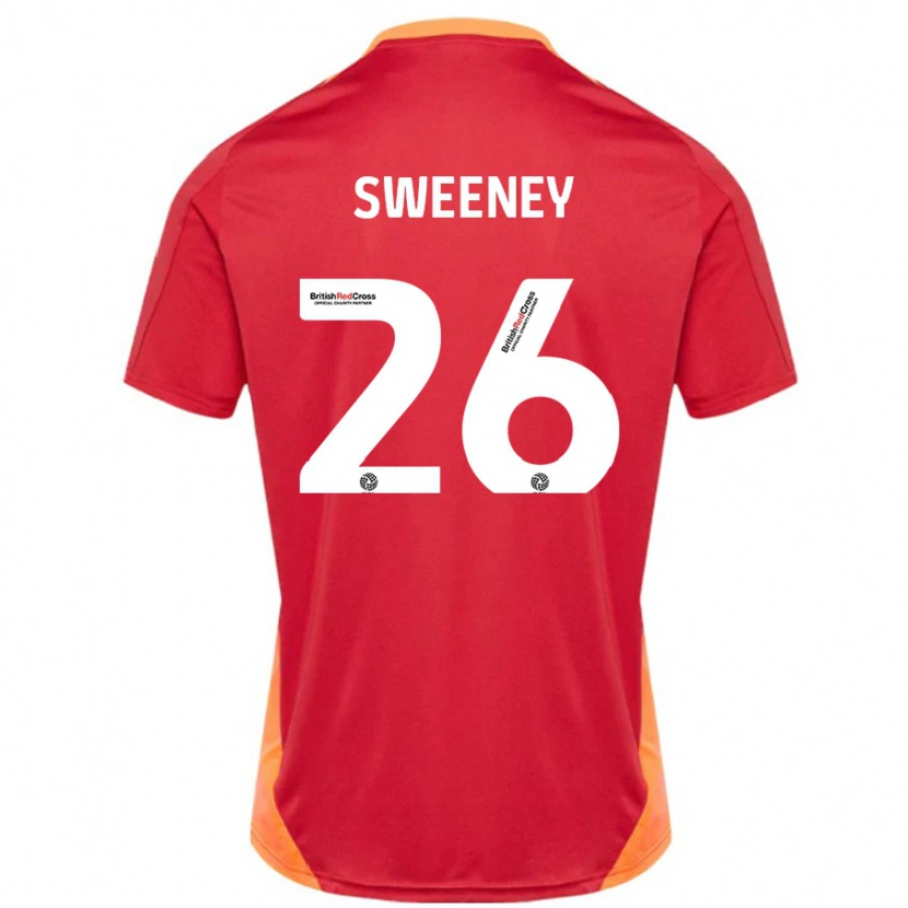 Danxen Herren Pierce Sweeney #26 Blau Cremeweiß Auswärtstrikot Trikot 2024/25 T-Shirt Schweiz