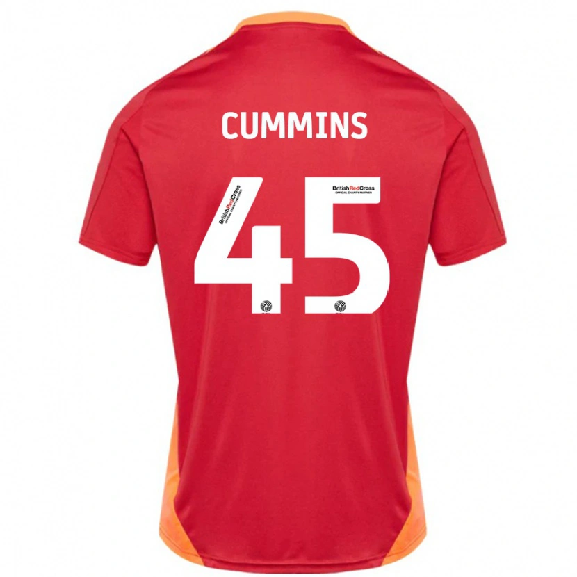 Danxen Herren Charlie Cummins #45 Blau Cremeweiß Auswärtstrikot Trikot 2024/25 T-Shirt Schweiz