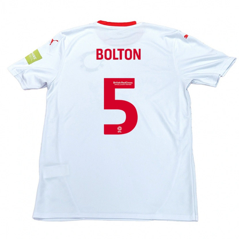 Danxen Herren James Bolton #5 Weiß Auswärtstrikot Trikot 2024/25 T-Shirt Schweiz