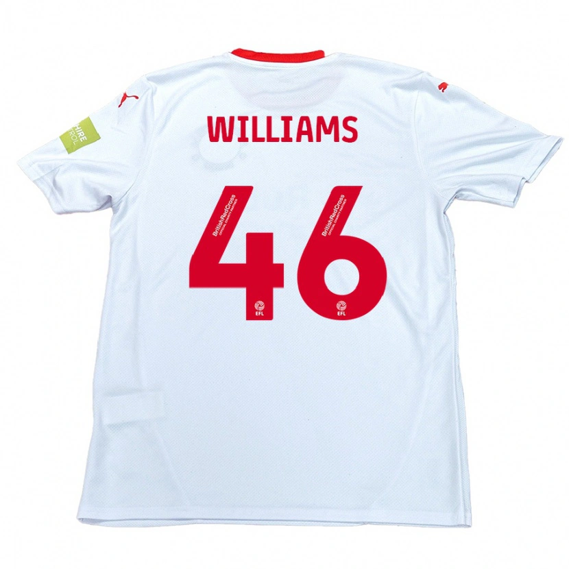 Danxen Herren Theo Williams #46 Weiß Auswärtstrikot Trikot 2024/25 T-Shirt Schweiz