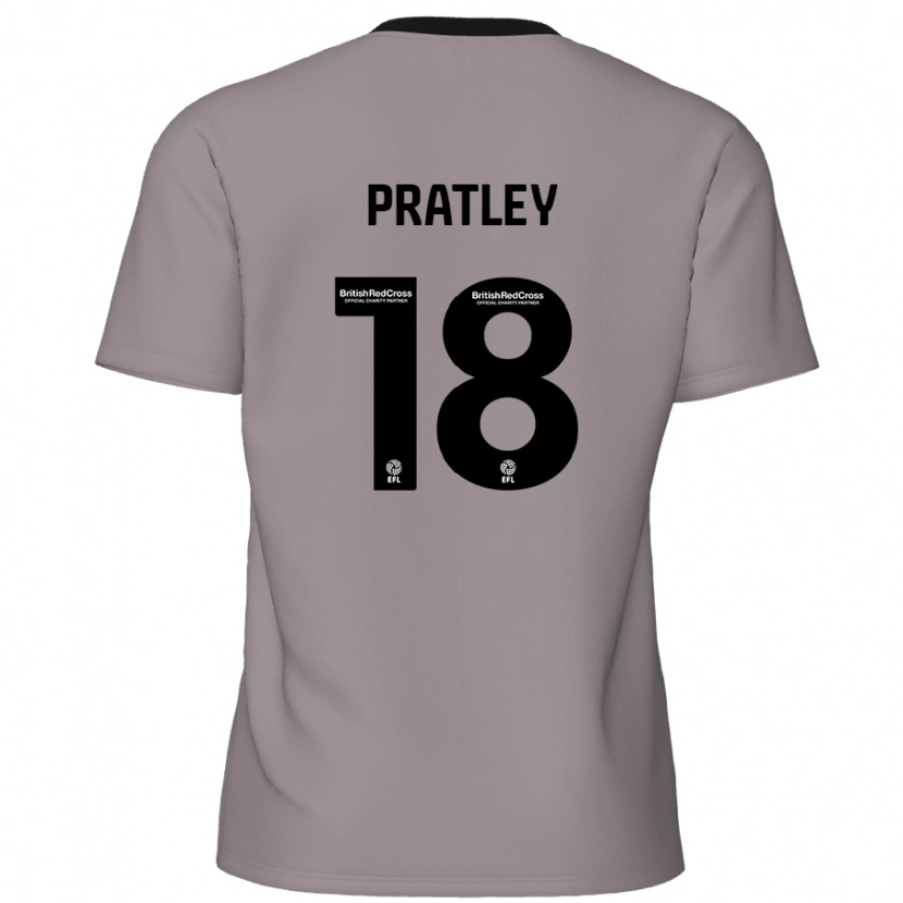 Danxen Herren Darren Pratley #18 Grau Auswärtstrikot Trikot 2024/25 T-Shirt Schweiz