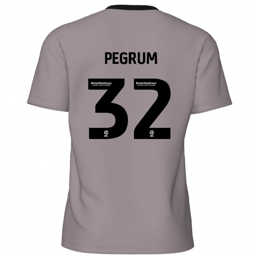 Danxen Herren Charlie Pegrum #32 Grau Auswärtstrikot Trikot 2024/25 T-Shirt Schweiz