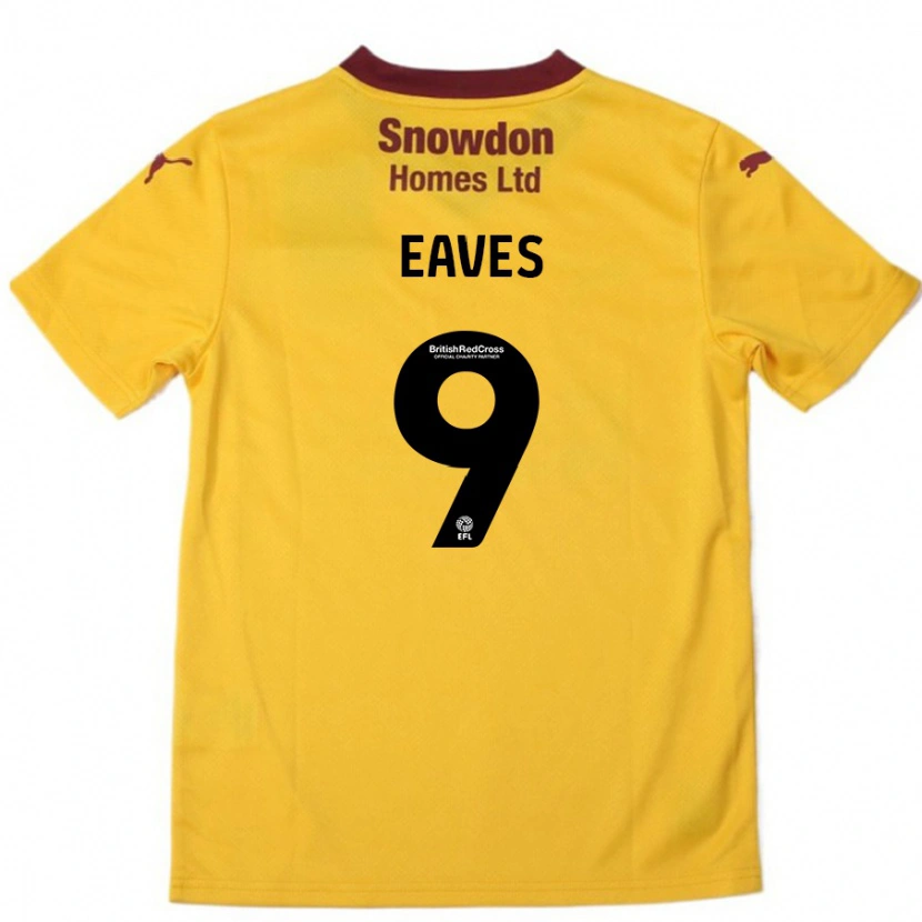 Danxen Herren Tom Eaves #9 Orange Burgunderrot Auswärtstrikot Trikot 2024/25 T-Shirt Schweiz