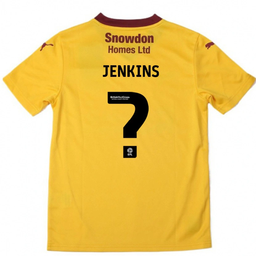 Danxen Herren Leo Jenkins #0 Orange Burgunderrot Auswärtstrikot Trikot 2024/25 T-Shirt Schweiz