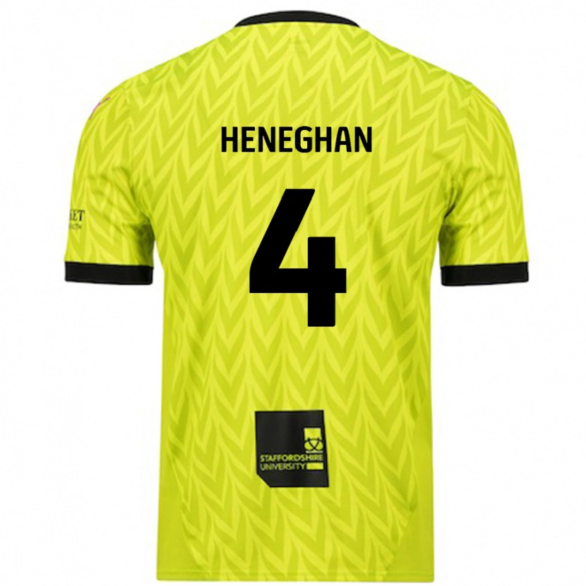 Danxen Herren Ben Heneghan #4 Fluoreszierend Grün Auswärtstrikot Trikot 2024/25 T-Shirt Schweiz