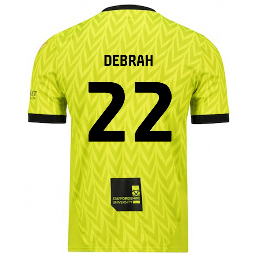 Danxen Herren Jesse Debrah #22 Fluoreszierend Grün Auswärtstrikot Trikot 2024/25 T-Shirt Schweiz