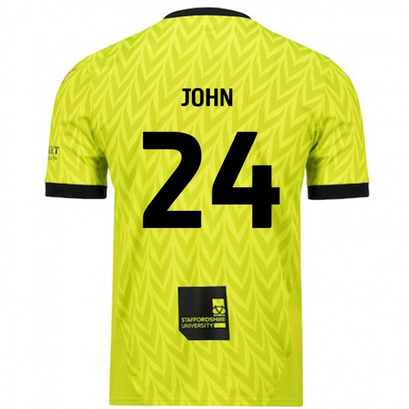 Danxen Herren Kyle John #24 Fluoreszierend Grün Auswärtstrikot Trikot 2024/25 T-Shirt Schweiz