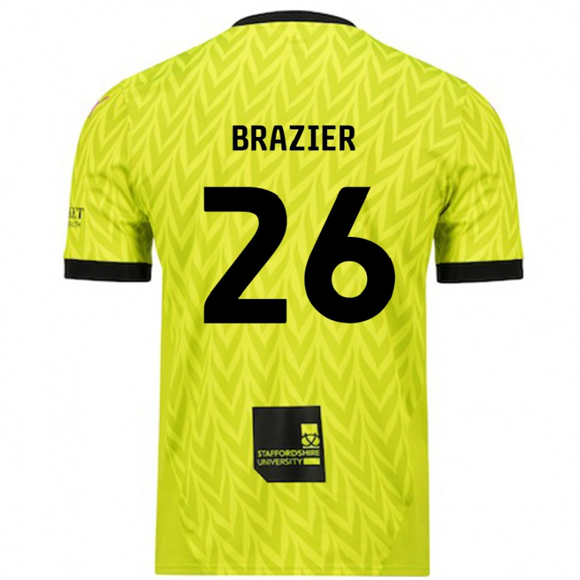 Danxen Herren Liam Brazier #26 Fluoreszierend Grün Auswärtstrikot Trikot 2024/25 T-Shirt Schweiz