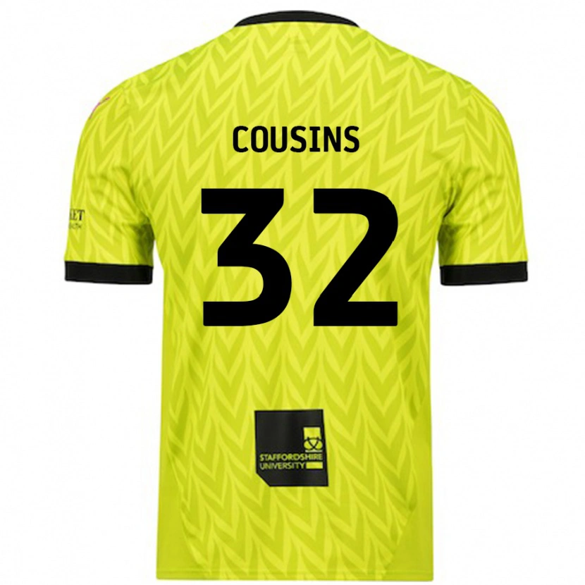 Danxen Herren Logan Cousins #32 Fluoreszierend Grün Auswärtstrikot Trikot 2024/25 T-Shirt Schweiz