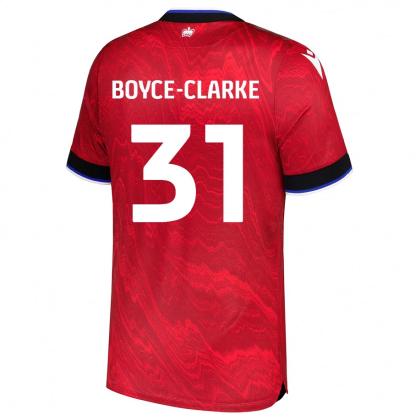 Danxen Herren Coniah Boyce-Clarke #31 Rot Schwarz Auswärtstrikot Trikot 2024/25 T-Shirt Schweiz