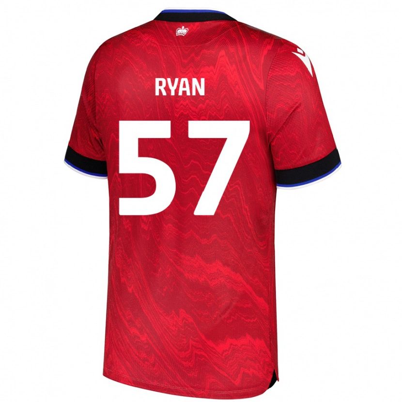 Danxen Herren John Ryan #57 Rot Schwarz Auswärtstrikot Trikot 2024/25 T-Shirt Schweiz