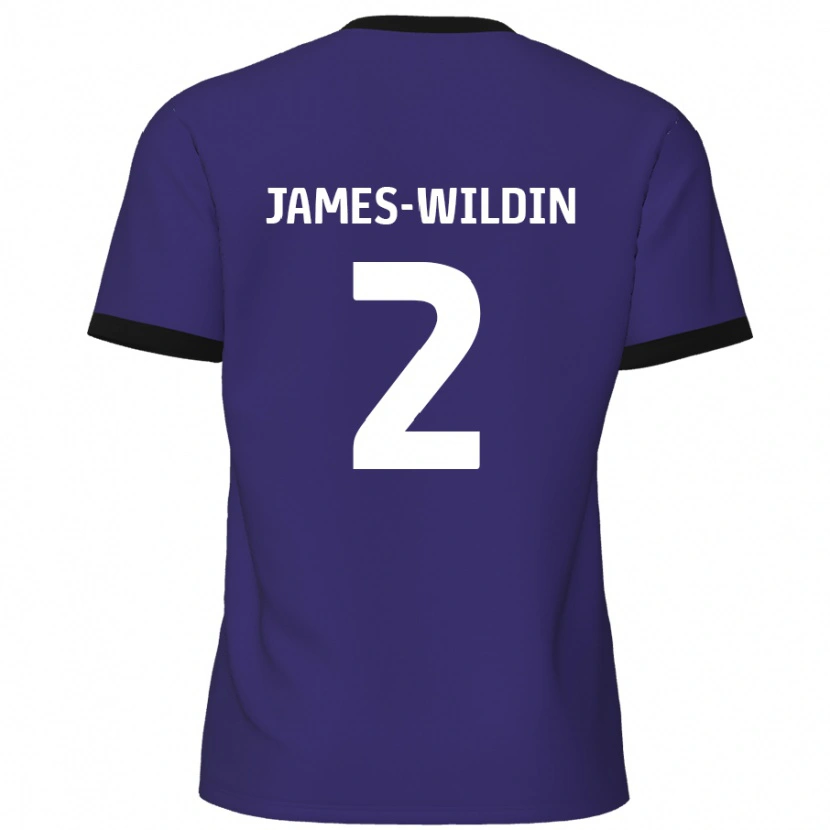 Danxen Herren Luther James-Wildin #2 Lila Auswärtstrikot Trikot 2024/25 T-Shirt Schweiz