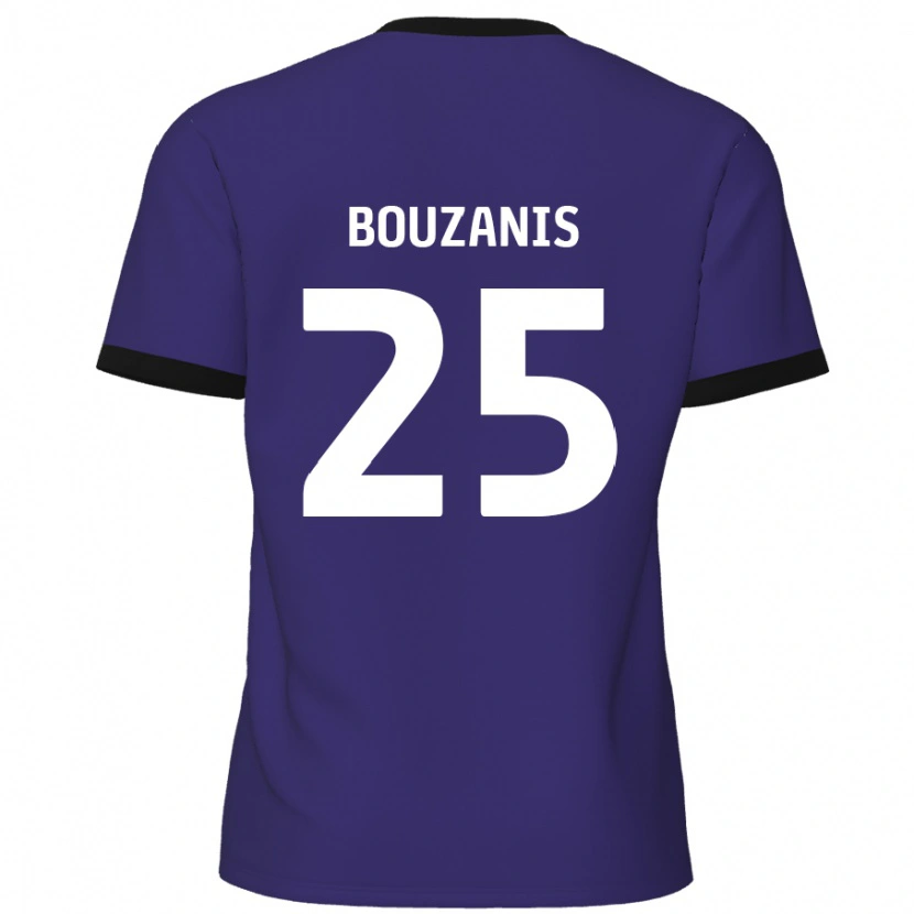 Danxen Herren Dean Bouzanis #25 Lila Auswärtstrikot Trikot 2024/25 T-Shirt Schweiz