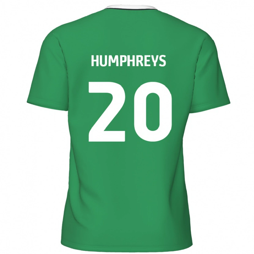 Danxen Herren Cameron Humphreys #20 Grün Weiße Streifen Auswärtstrikot Trikot 2024/25 T-Shirt Schweiz