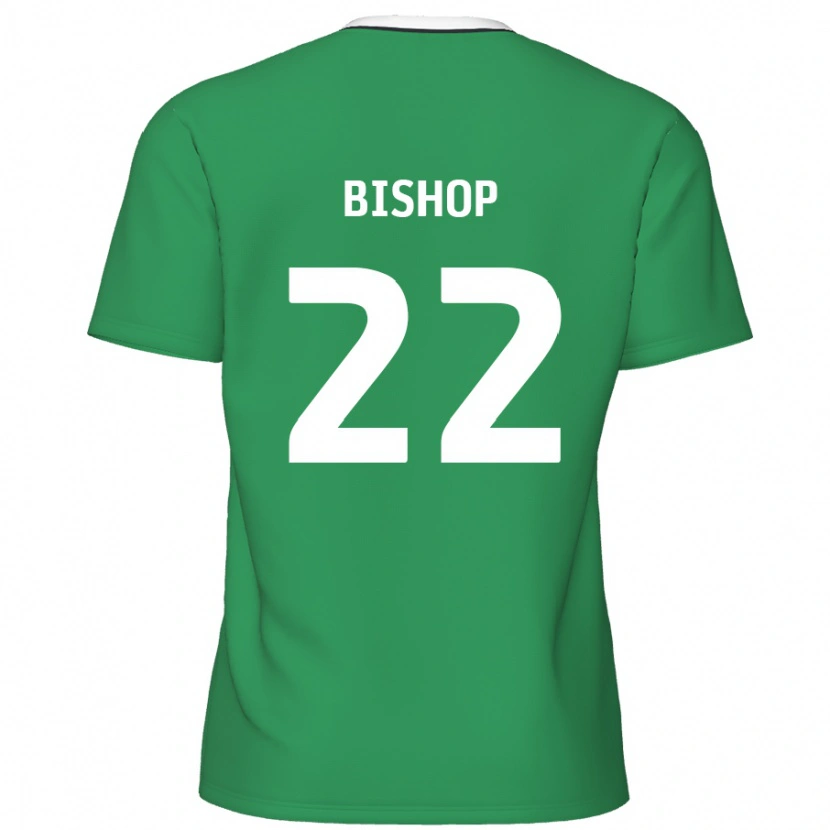 Danxen Herren Nathan Bishop #22 Grün Weiße Streifen Auswärtstrikot Trikot 2024/25 T-Shirt Schweiz