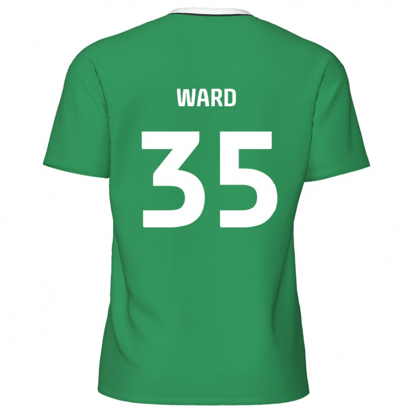 Danxen Herren Christie Ward #35 Grün Weiße Streifen Auswärtstrikot Trikot 2024/25 T-Shirt Schweiz