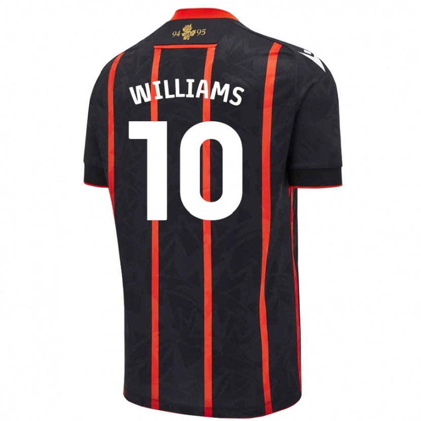 Danxen Herren Chloe Williams #10 Schwarz Rot Auswärtstrikot Trikot 2024/25 T-Shirt Schweiz