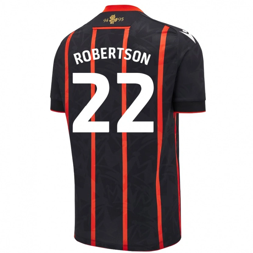 Danxen Herren Millie Robertson #22 Schwarz Rot Auswärtstrikot Trikot 2024/25 T-Shirt Schweiz