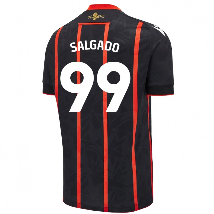 Danxen Herren Shanell Salgado #99 Schwarz Rot Auswärtstrikot Trikot 2024/25 T-Shirt Schweiz