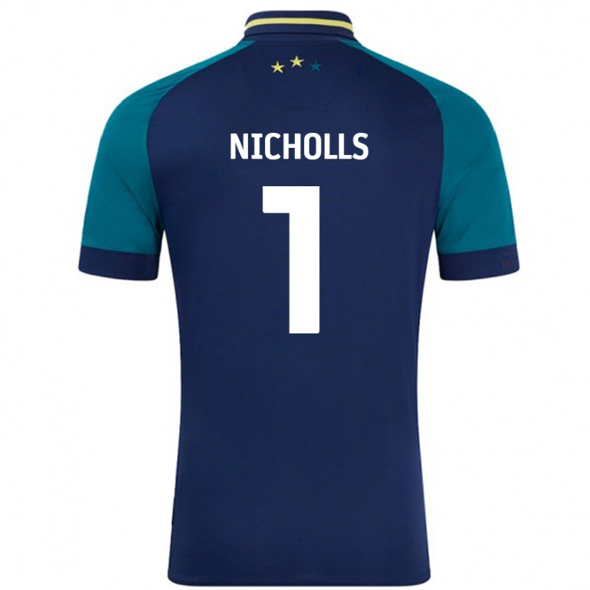 Danxen Herren Lee Nicholls #1 Marine Dunkelgrün Auswärtstrikot Trikot 2024/25 T-Shirt Schweiz